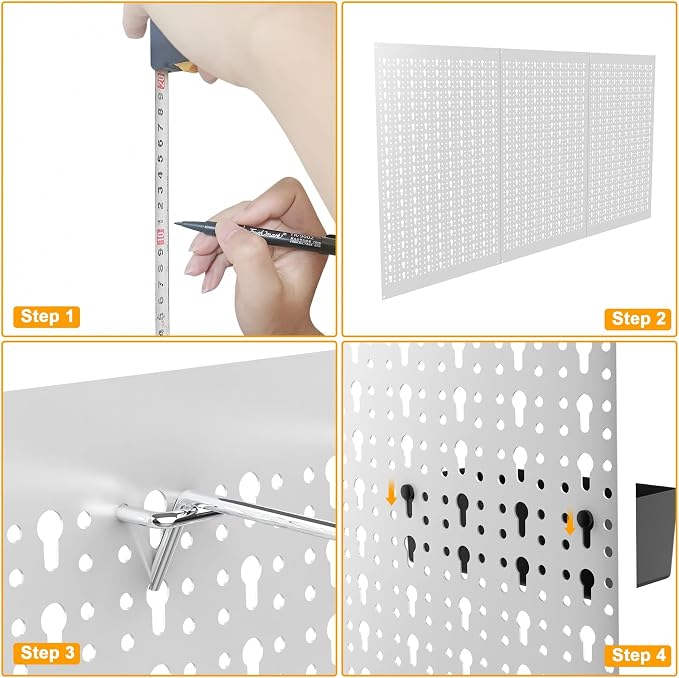 TORACK 3 PCS Metal Pegboard Panels - Image 7
