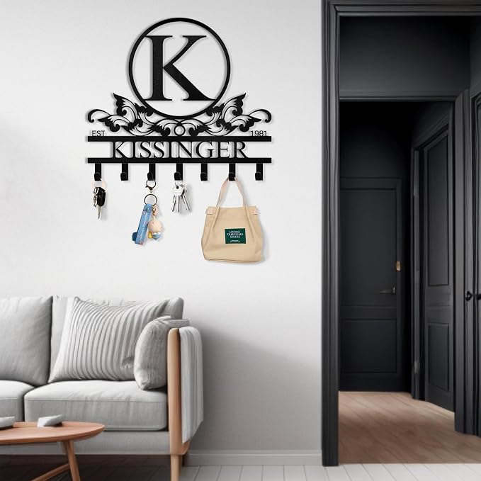 Personalized Key Holder Wall Mount - Image 2