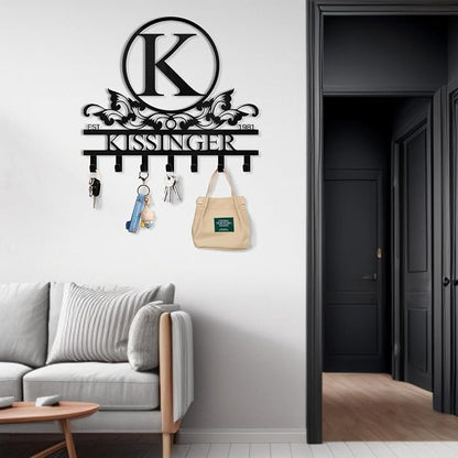 Personalized Key Holder Wall Mount - Image 2