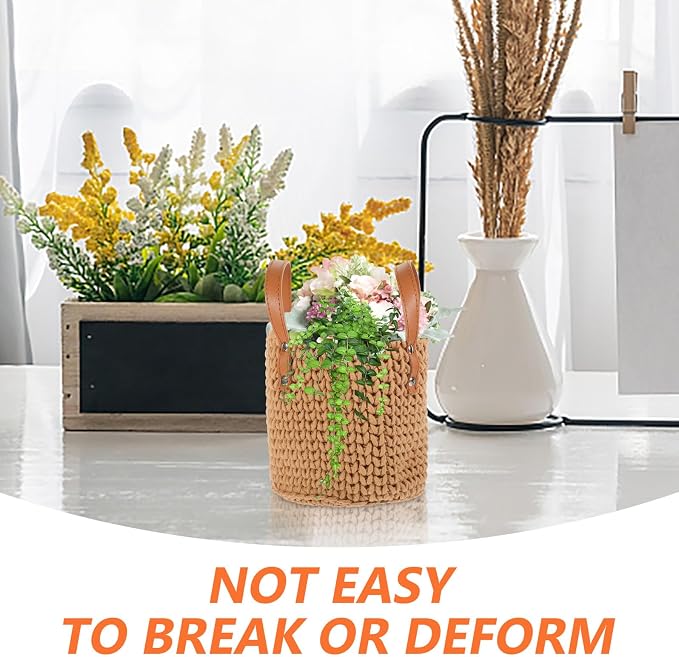 DOITOOL Cotton Rope Woven Basket Sundry Storage Bin - Image 6