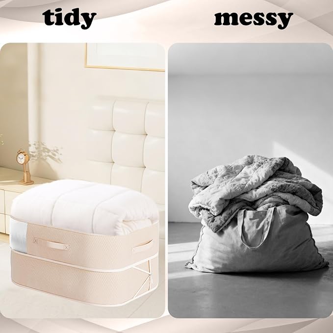 Compression Storage Bags for Bedding, 2 Pack Large Vacuum Sealer Bags - Image 5