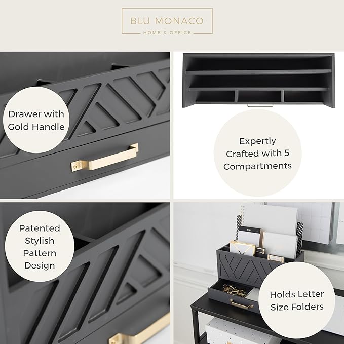 BLU MONACO | Wooden Mail Organizer - Image 7