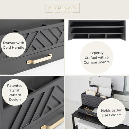 BLU MONACO | Wooden Mail Organizer - Image 7