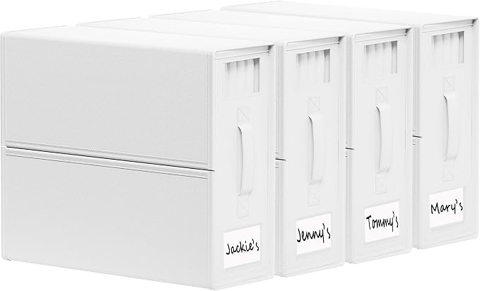 SheetCube Bed Sheet Organizers and Storage 4 Pack, Foldable Linen Closet by SUOCO