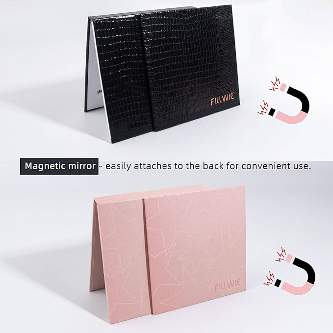 Black & Pink Empty Magnetic Makeup Palette - Image 4