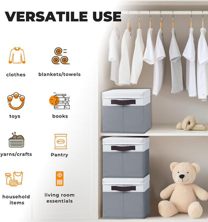 Criusia 8 Pack Closet Storage Bins - Image 6