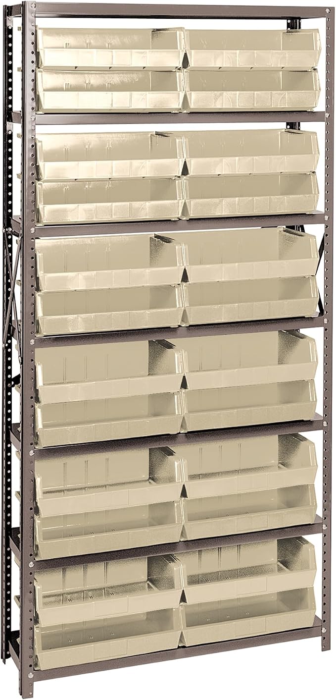 Quantum Storage Systems QSBU-245IV Solid Heavy Duty 7 Shelves 24 Ultra Stack & by QuantumStorageSystems