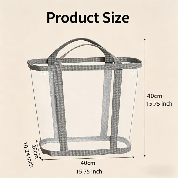 Wall-Mounted Foldable Laundry Basket, 41L Collapsible Mesh Laundry Hamper - Image 5