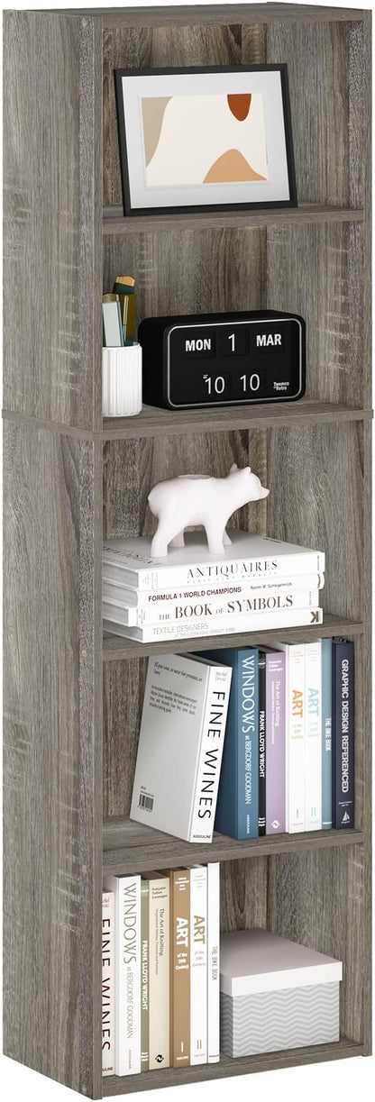 Furinno LUDER Book Shelf, 5-Cube Bookshelf, Bookcase by Furinno-FitsYourSpaceFitsYourBudget
