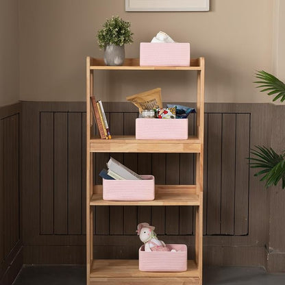 4 Pack Small Storage Shelf Baskets - Image 2