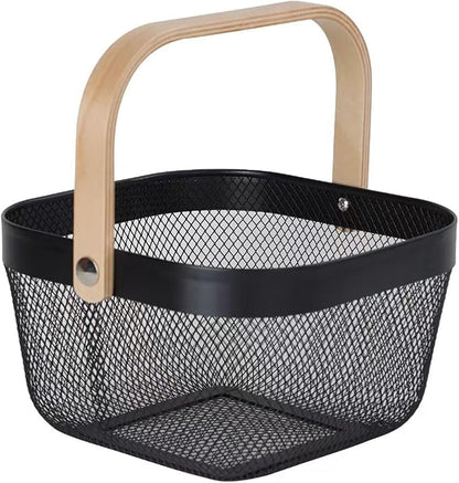 AJIODA Metal Mesh Wire Basket, Mini Steel Basket by AJIODA