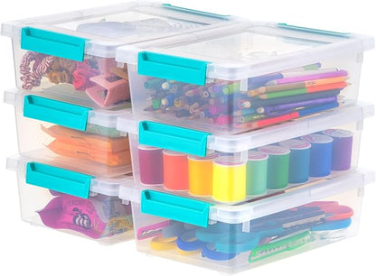 IRIS USA 2 Qt. Small Plastic Storage Bins by IRISUSA