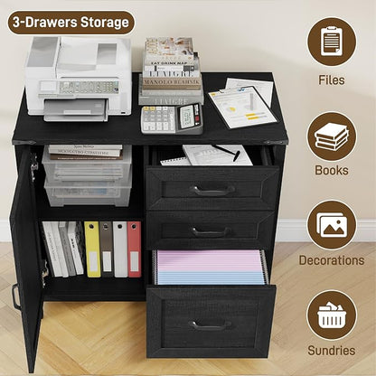 3 Drawers Farmhouse File Cabinet - Image 4
