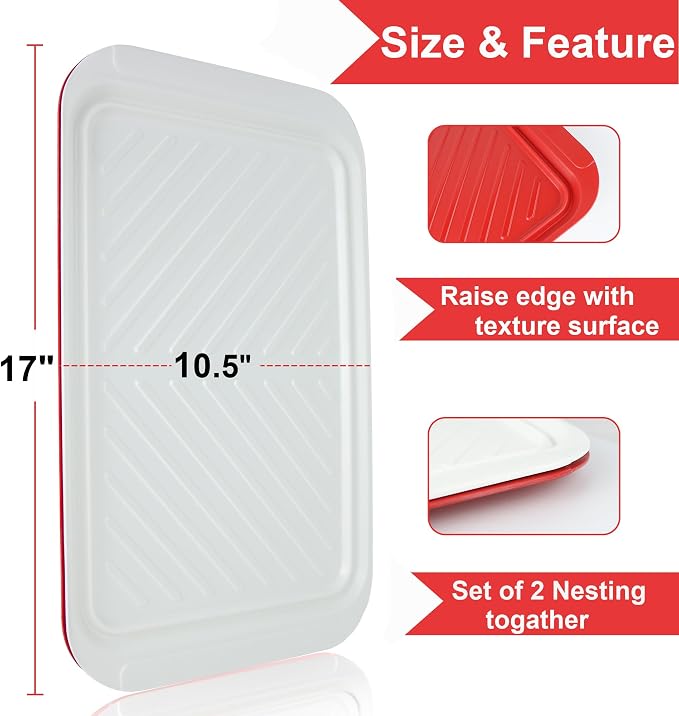 KAQAHIDO Grilling Prep and Serve Trays, BBQ Platter - Image 2