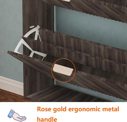 Shoe Cabinet Storage, Modern Freestanding Organizer - Image 6