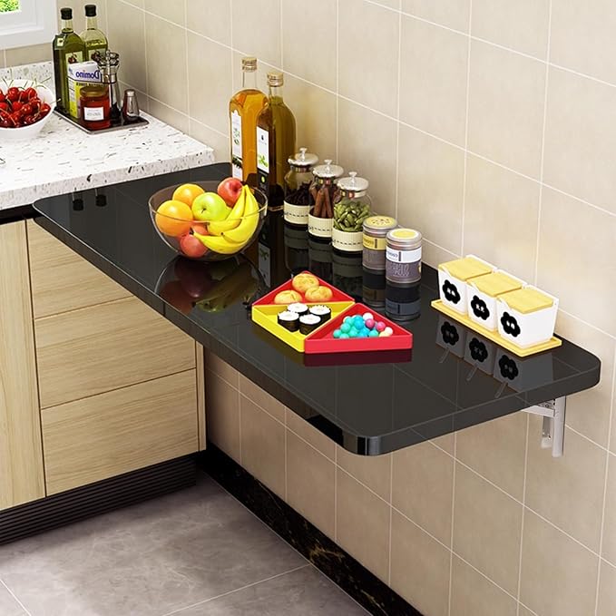 Wall Mounted Folding Wood Table, Folding Table by Unknown