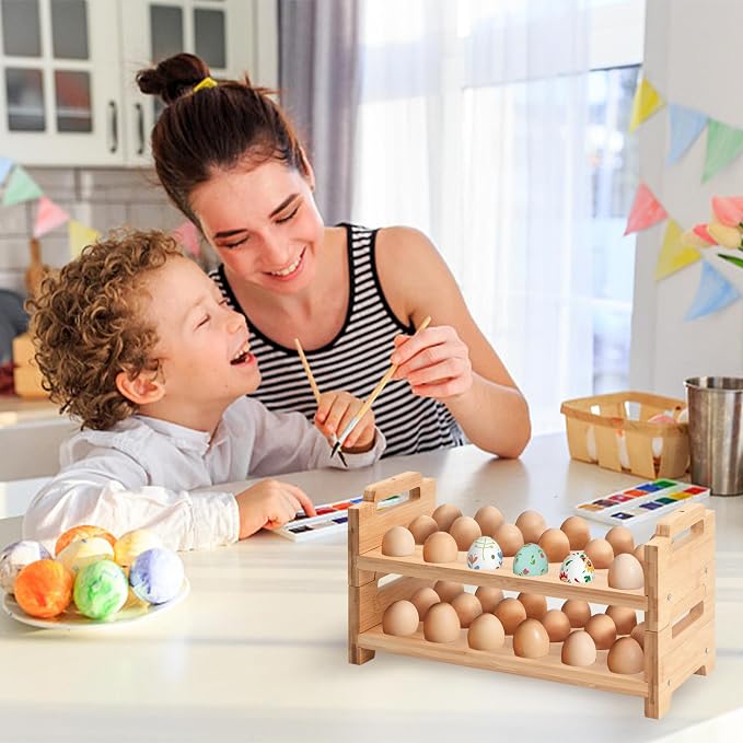 2-Tier Wooden Egg Holder - Image 8