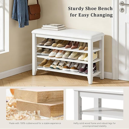 Taitiy Entryway Shoe Storage Bench, Shoe Organizer Bench - Image 5