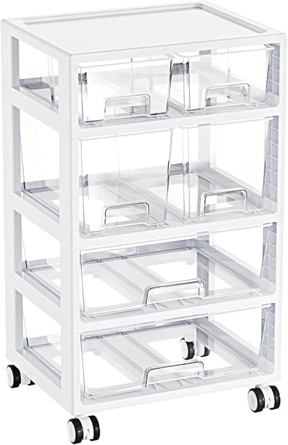 Vtopmart Plastic Drawer Storage Orangizer, 4 Tier 6 Drawers by Vtopmart