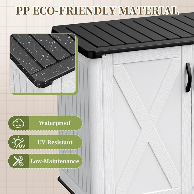 Patiowell 26 Cu.ft Outdoor Storage Cabinet - Image 3