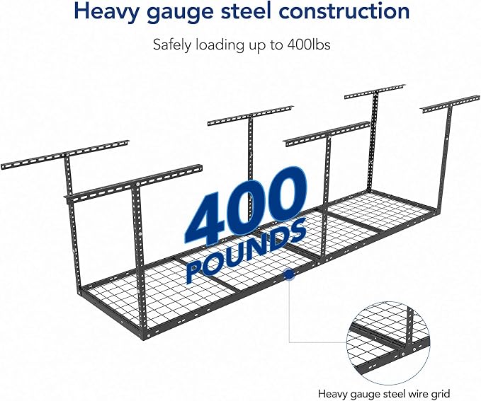 FLEXIMOUNTS 2x8 Garage Storage Rack, Adjustable Overhead Storage Organization - Image 3