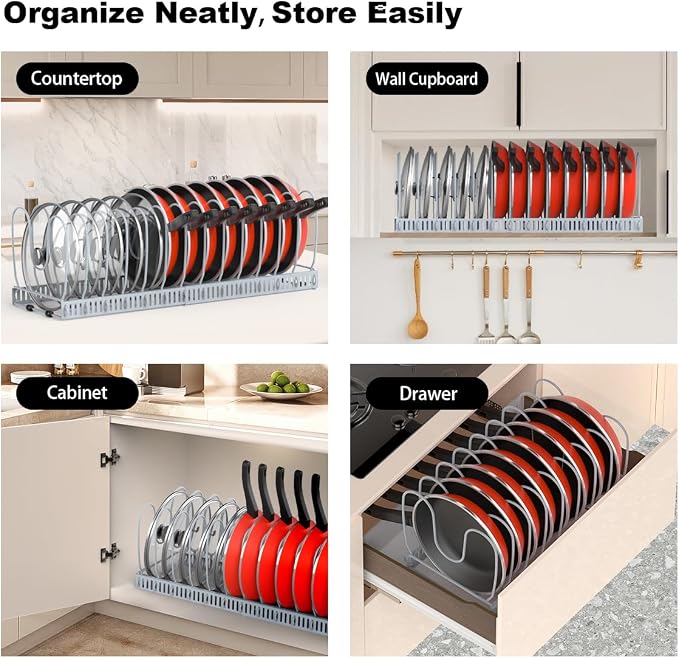 Housolution Pot and Pan Organizer Rack - Image 6