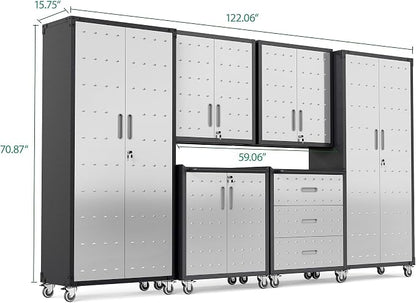 Garage Cabinet System | Heavy Duty Steel All-in-One Modular Garage Cabinet Set - Image 2