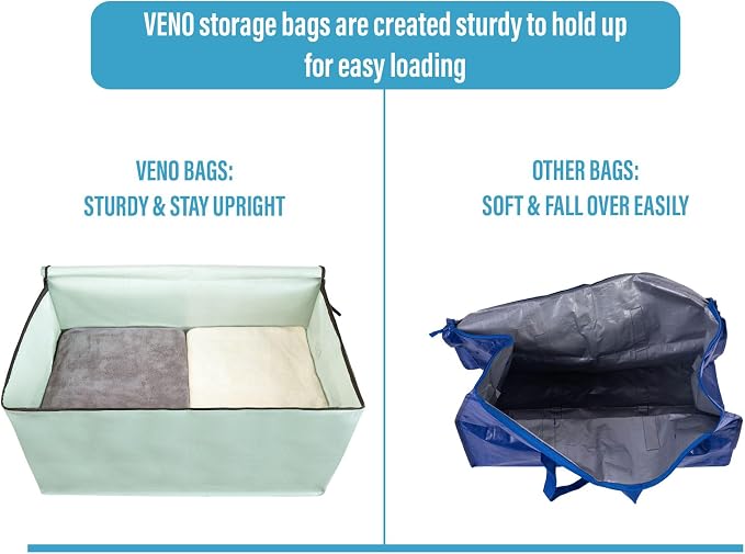 VENO 4 Pack Moving Bags and Large Christmas Decoration Storage Bins - Image 6