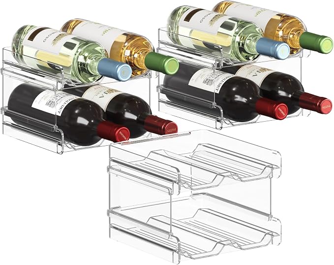 Lifewit Plastic Stackable Wine Rack by Lifewit