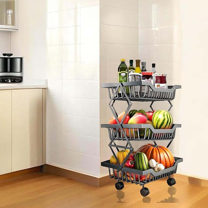 Rolling Kitchen Cart Utility Storage Stand - Image 6