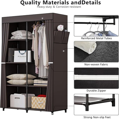 SORCEDAS Portable Closet Wardrobe Organizer Storage - Image 6