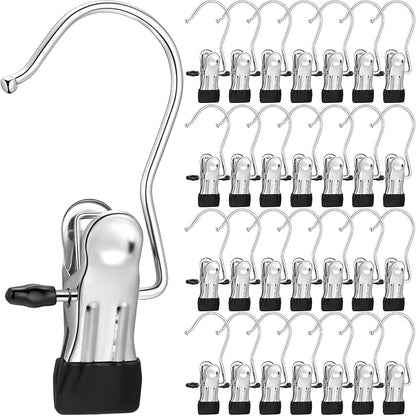 150 Pcs Boot Hangers Clips Laundry Hooks Hanging Stainless Steel Clothes Pins by Yinder