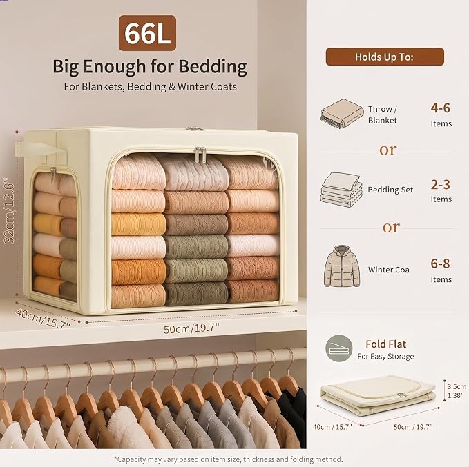 GoMaihe 3 Opening Clothes Storage Bins - Image 5