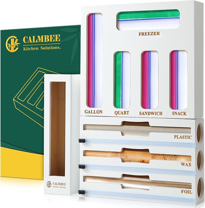 Calmbee 9 in 1 Bamboo Storage Bag Organizer by Calmbee