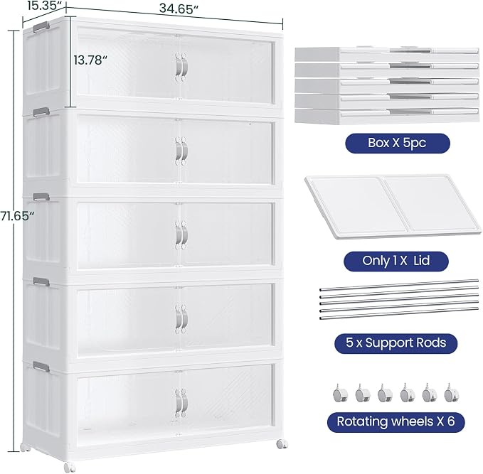 1200QT Extra Large Stackable Storage Bins - Image 2
