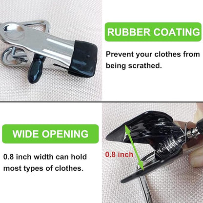 Laundry Hooks Hanging Clips Clothes Pins Closet Hanger Organizer Clamps Socks - Image 5