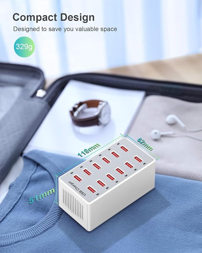 Cell Phone Wall Charger USB Charging Station - Image 6