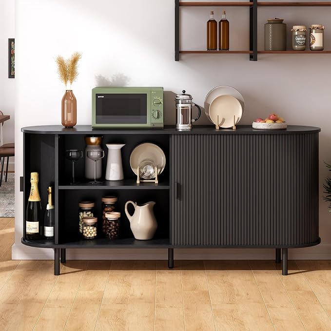 63" Sideboard Buffet Cabinet - Image 4