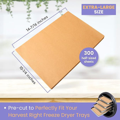 300 pack Parchment Paper For Harvest Right Freeze Dryer - Image 2