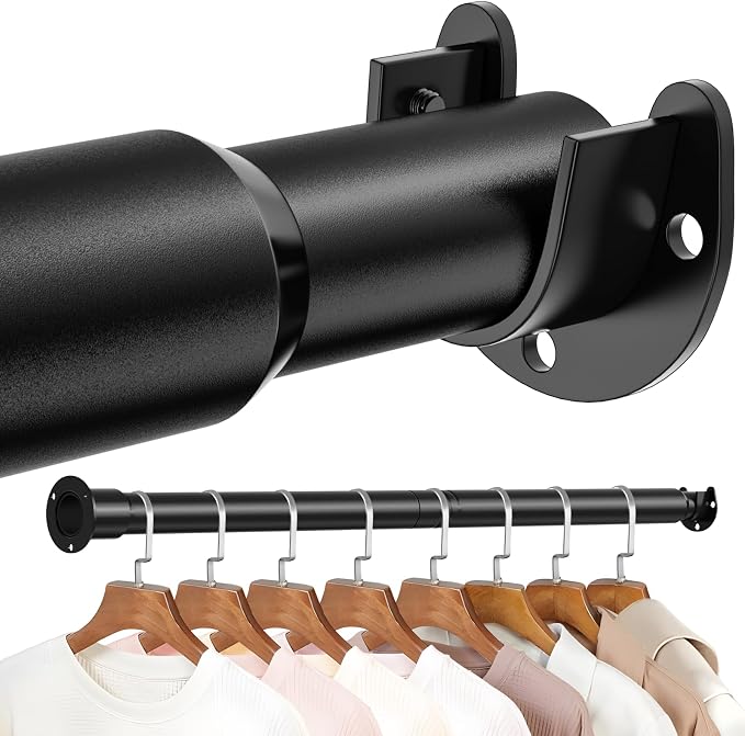 Mavivegue Closet Rod, 17 to 28 Inch Adjustable Closet Rods by Mavivegue
