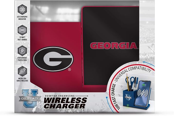 SOAR NCAA Unisex Cell Phone Wireless Charging Stand and Desktop Organizer - Image 2