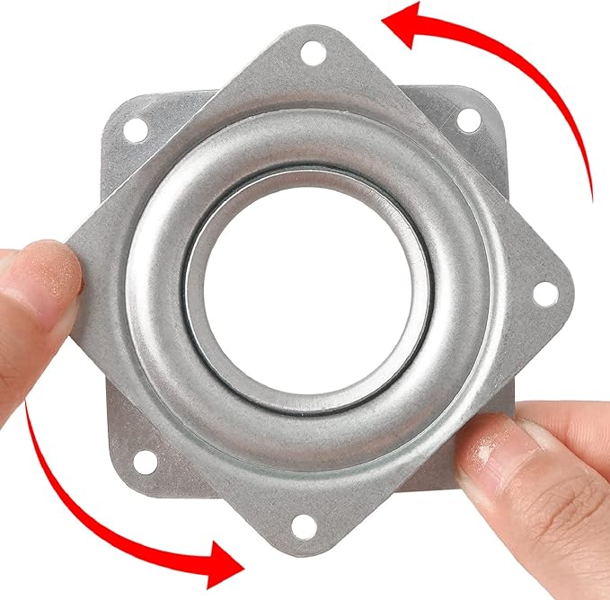 2 Pack 2" Lazy Susan Turntable 200 LBS pounds Steel Ball Bearing Rotating Tray - Image 2