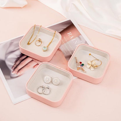 SANQIANWAN Set of 3 Small Stackable Jewelry Organizer Trays Mini Jewelry Drawer - Image 5