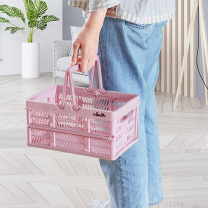 ZHJINGYU crates for storage, plastic baskets for organizing, collapsible - Image 5