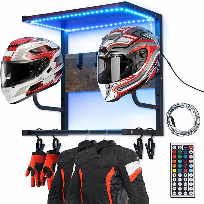 Motorcycle Helmet Rack Wall Mount by Chaoos