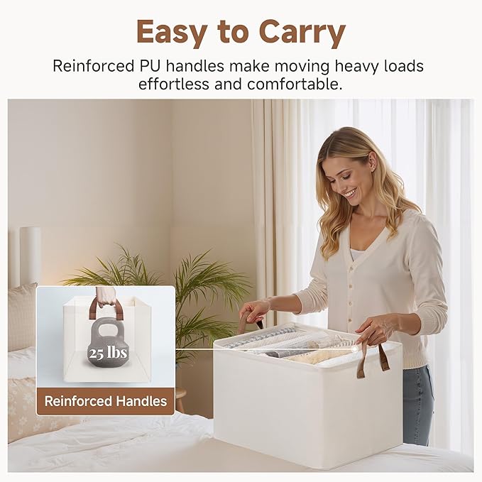 StorageWorks Fabric Storage Bins, Extra Large Storage Baskets - Image 5