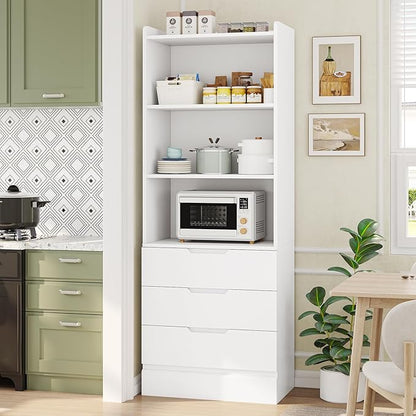 DICTAC 73.23'' Tall Storage Cabinet Bookcase - Image 2
