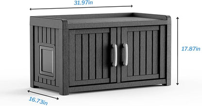 2 Doors Shoe Storage Bench - Image 3