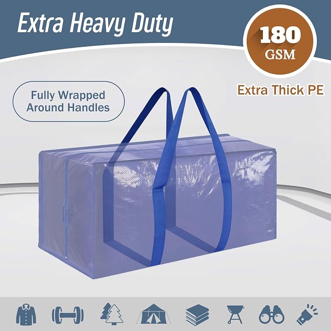 6 Pack Extra Heavy Duty Large Moving Bags - Image 2
