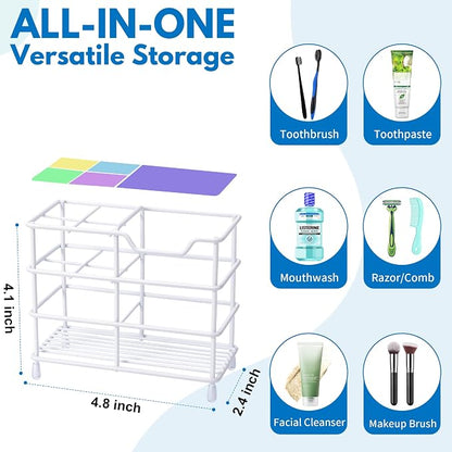 Urbanstrive 304 Stainless Steel Bathroom Toothbrush Holder Toothpaste Holder - Image 2
